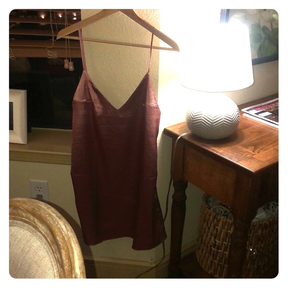 Pink silk night-out-on-the-town dress